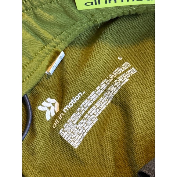 All in Motion Men's Soft Gym Shorts 9", Olive, Size S, NWT - Picture 3 of 5